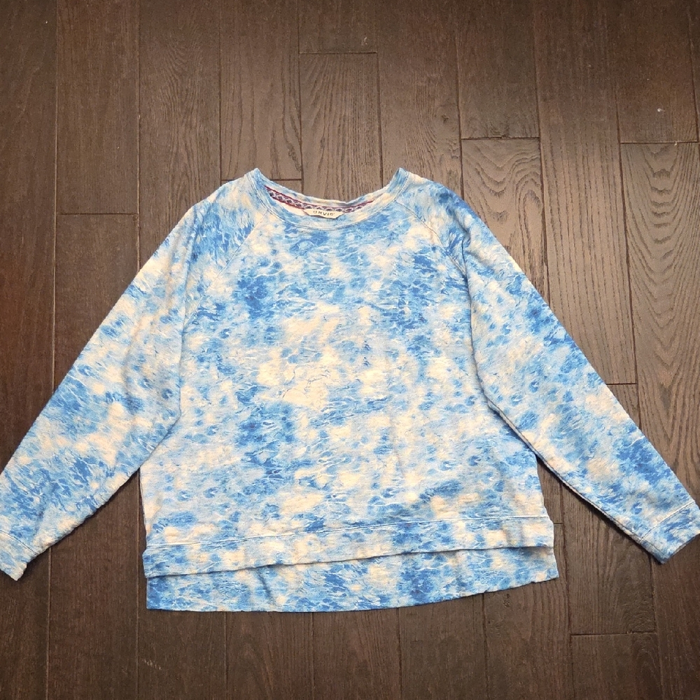 Orvis Blue and White Sweatshirt